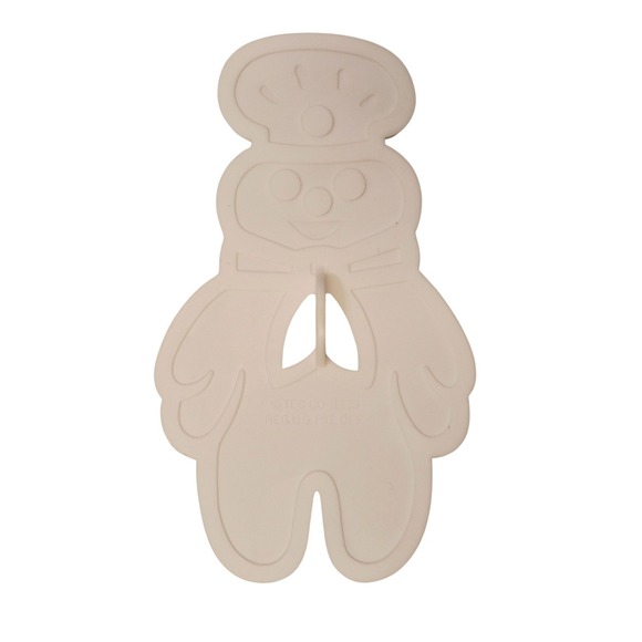 Vintage 1989 Pillsbury Doughboy White Plastic Cookie Cutter 4 1/2"‎ - Picture 2 of 3